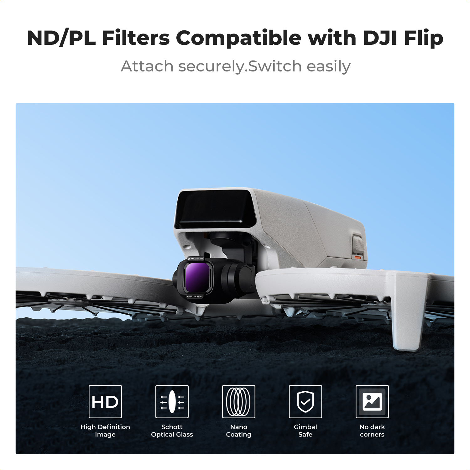 K&F Concept ND/PL Filter Set f - Drone Kit With Camera ulasan dan harga