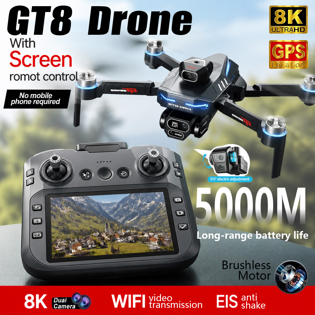 New GT8 Drone Professional 8K  - Drone Kit Professional ulasan dan harga