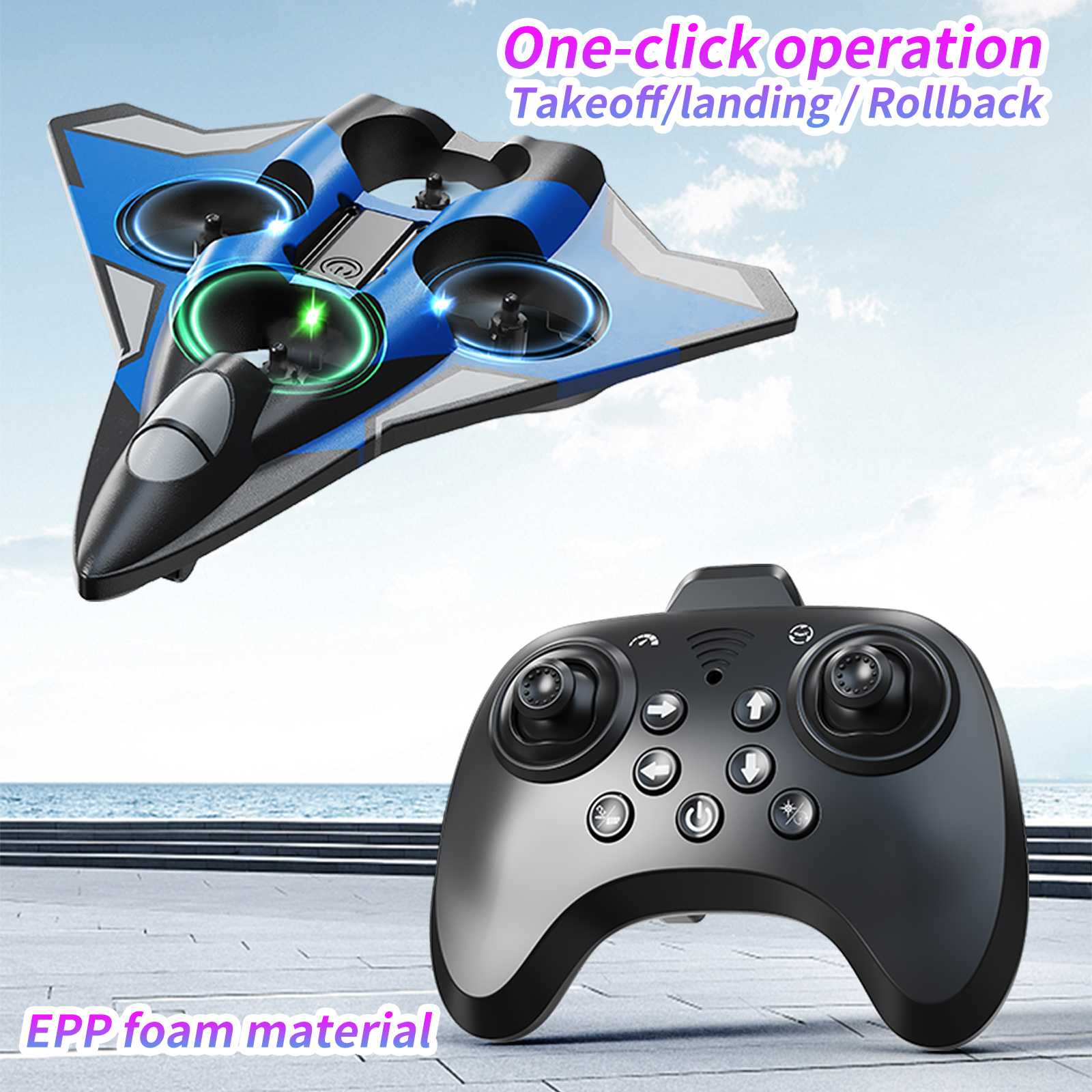 YL89 EPP Foam Quadcopter RC Pl - Drone Kit Tricopter ulasan dan harga