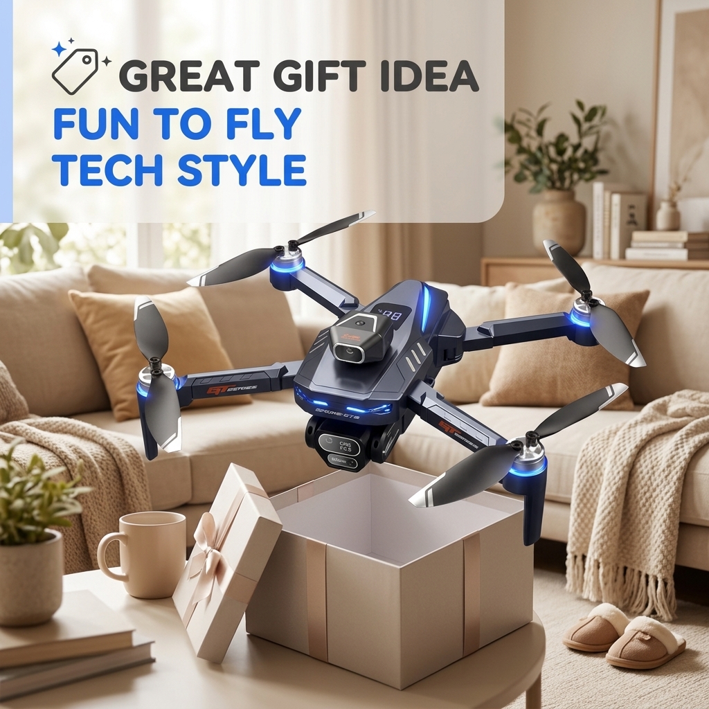 GT8 Mini FPV Drone 8K HD Dual  - Drone Kit Professional ulasan dan harga