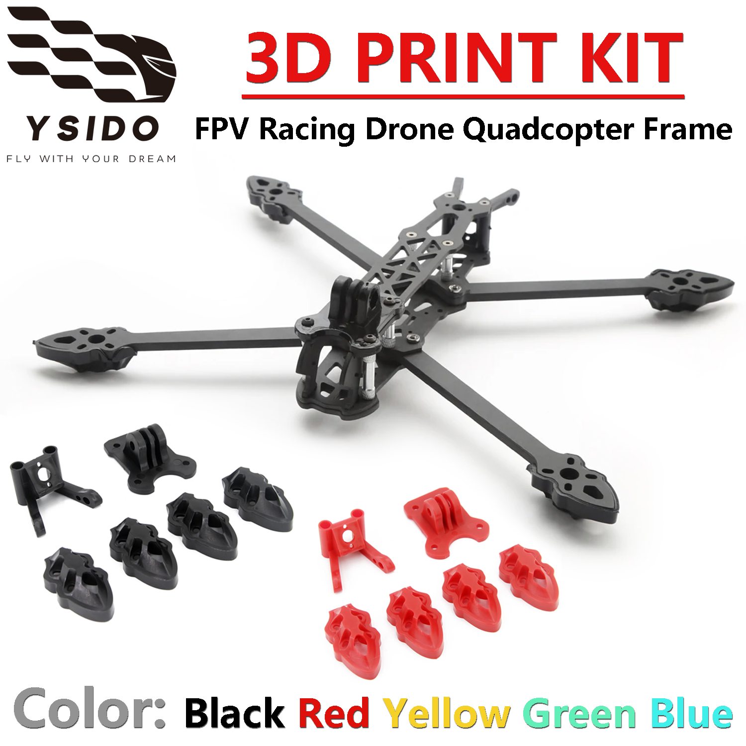 Mark4 5inch / 7inch FPV Frame  - Drone Kit Build Yourself ulasan dan harga