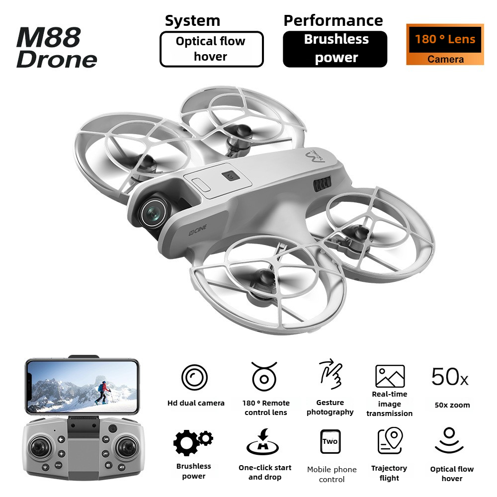 Brushless Drone New M88 Aerial - Drone Kit Beginner ulasan dan harga