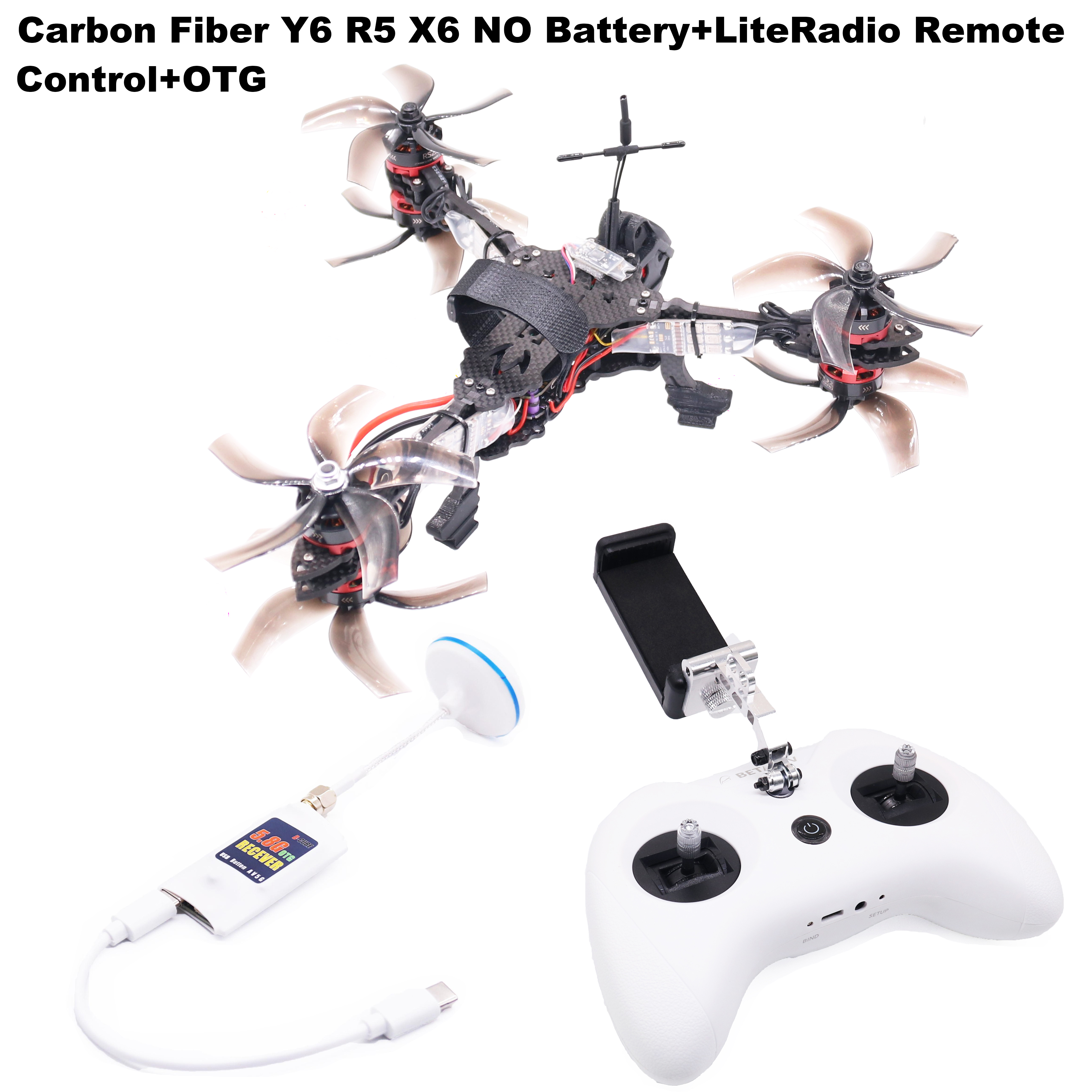 B-CUBE Y6R5 5inch FPV Drone Fr - Drone Kit Octocopter ulasan dan harga
